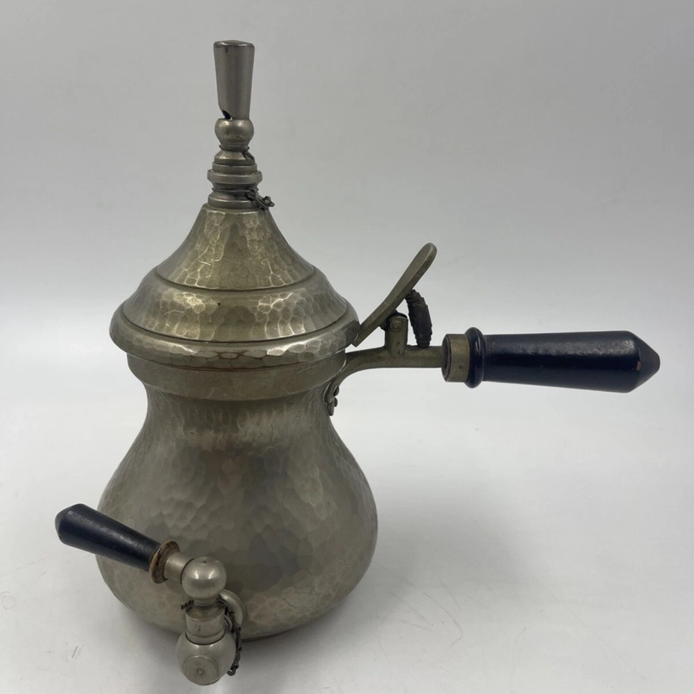 Vintage LW PDN 312440. Pat.9621/09 Hammered Copper Samovar Coffee Tea